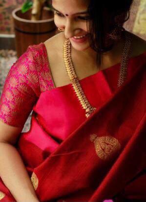Traditional Red Silk Saree | Trendy and Beautiful Design for Women