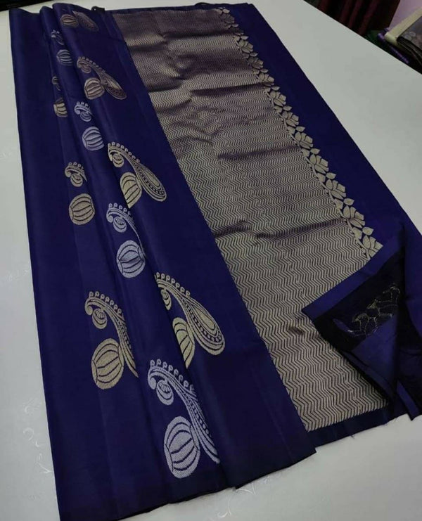 Royal Blue Silk Saree | Stylish and Festive Look for Special Events